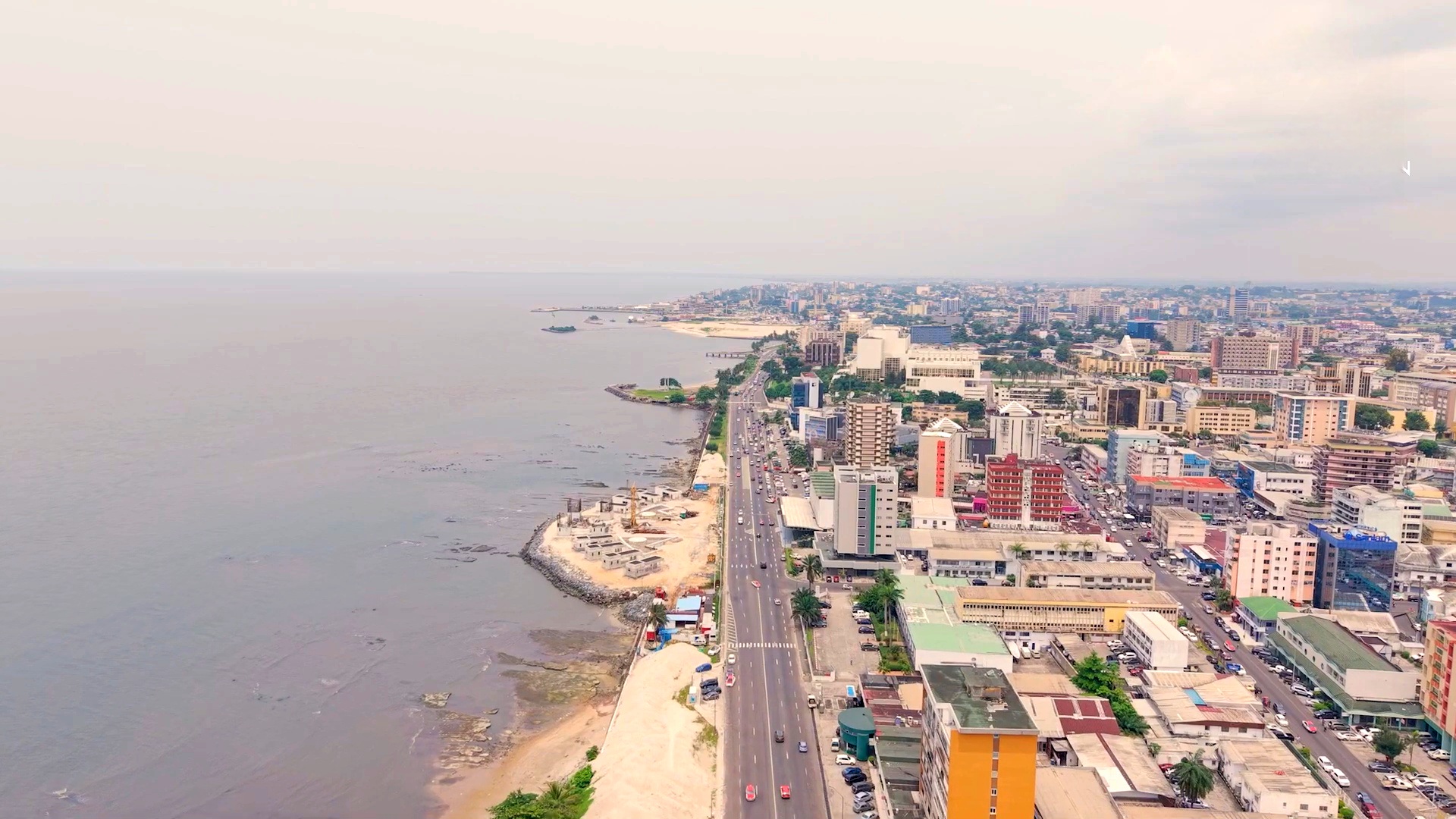 Vue du bord de mer de Libreville